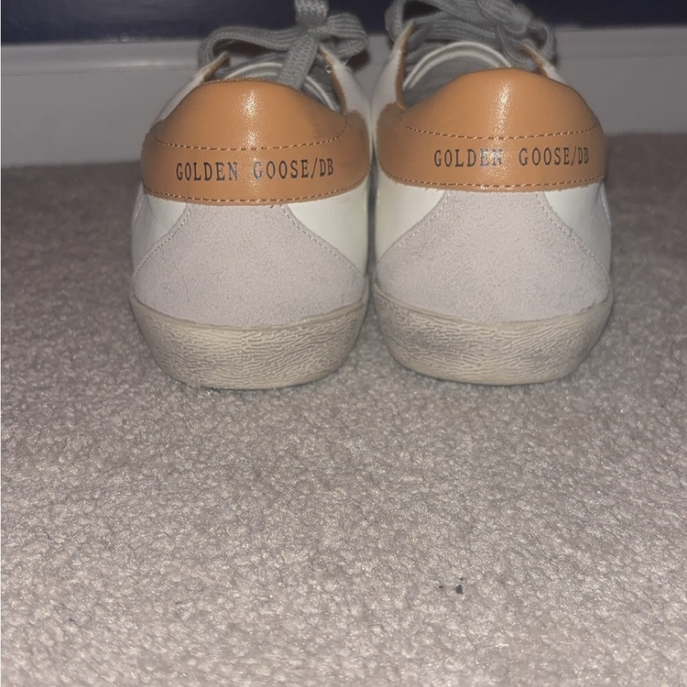 Golden Goose White and Brown Sneakers - Picture 2 of 3